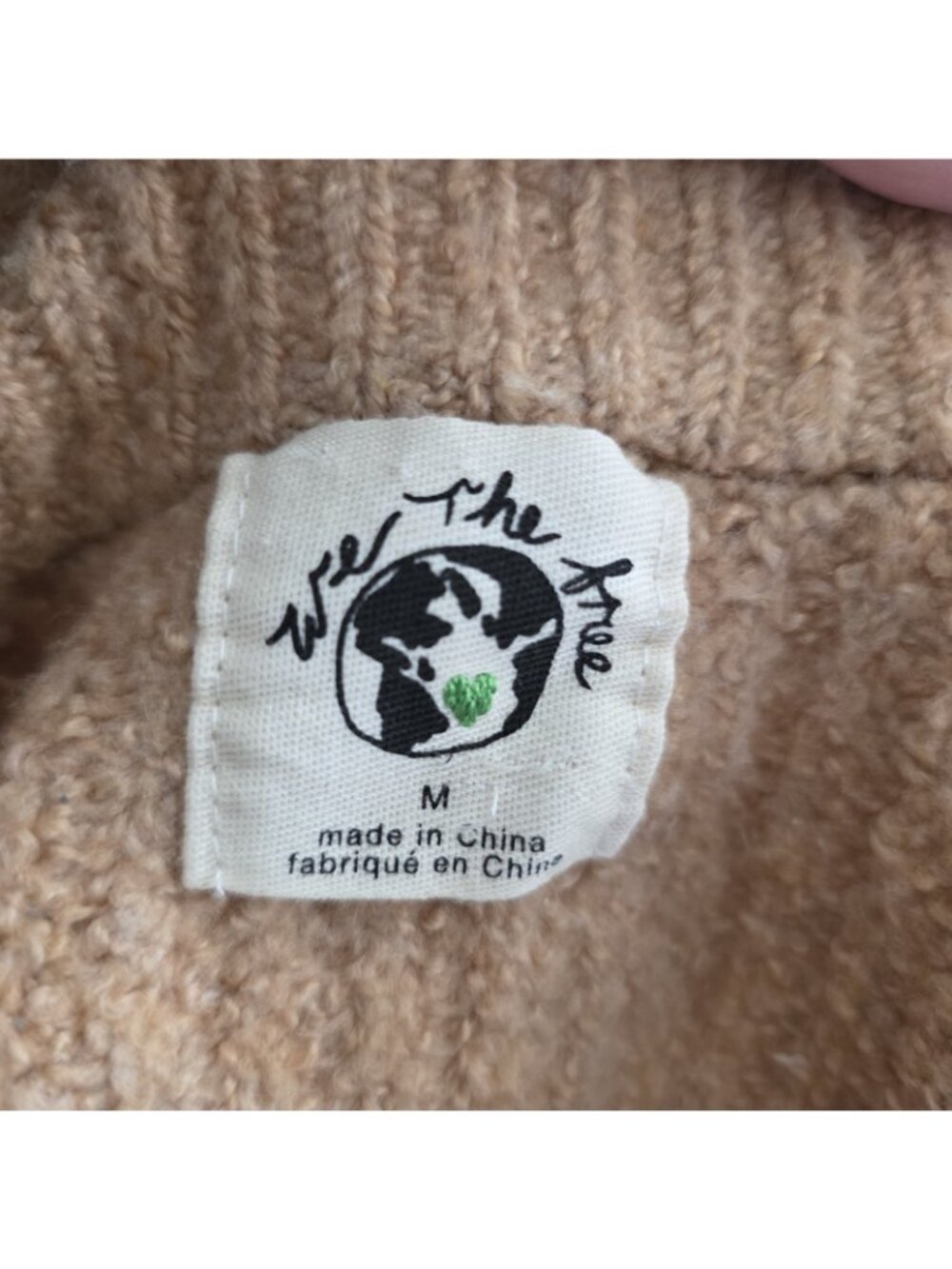 Free People Snowdrift Pullover Sweater Tan M - Picture 5 of 5